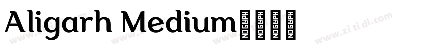Aligarh Medium字体转换